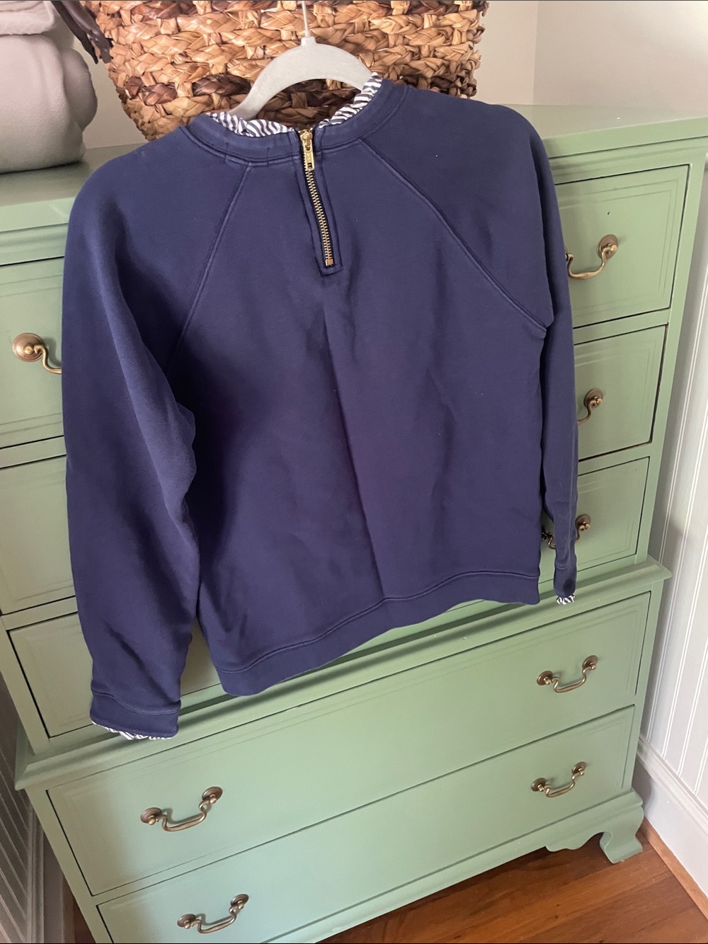 J Crew Ruffle neck & sleeve pullover. - Picture 6 of 6